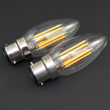 B15D E12 E14 E27 B22 6 W COB Dimmable LED Filament Candle Light LED Bulb Lamp AC110V/220 V 10 pçs/lote Frete Grátis 2024 - compre barato