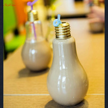 Garrafa de água com lâmpada 2021 9z, venda imperdível, verão, luz fofa, suco de leite, à prova de vazamento, suco criativo, chá 2024 - compre barato
