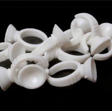 100 шт., пластиковые кольца-поддоны для наращивания ресниц 2024 - купить недорого