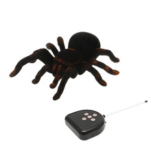 Novo controle remoto macio assustador de pelúcia, aranha creepy infravermelho rc tarântula brinquedo de presente para crianças 2024 - compre barato