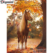 Dispaint Completo Quadrado/Rodada Broca 5D DIY Pintura Diamante "Animal cavalo" Bordado Ponto Cruz 3D Decoração Da Sua Casa a10556 2024 - compre barato