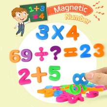 26PCS Colorful Magnetic Number Toys Math Number Fridge Magnets Stickers Puzzle Children Digital Learning Toys Kids Baby Gifts 2024 - buy cheap