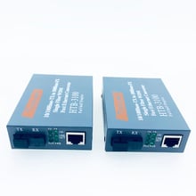 Transceptor de fibra óptica de HTB-3100, convertidor de medios de fibra óptica de 20km, SC, 10/100M, monomodo, 3 pares 2024 - compra barato