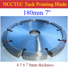 7'' Diamond Tuck point blade B7TP / 180mm concrete wall tuck pointing GROOVING tools/slot width 5 6 7 8 10 12 15mm thick segment 2024 - buy cheap