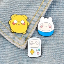 Cartoon game machine tumbler small yellow pig fashion personality brooch child really funny clothes backpack jewelry gift 2024 - buy cheap