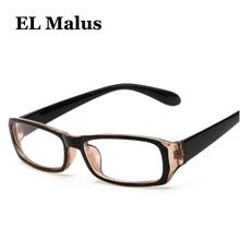 [EL Malus]Thin Square Eyeglasses Frame Women Men Clear Transparent Lens Glasses Black Purple Tan Shades Brand Designer 2024 - buy cheap