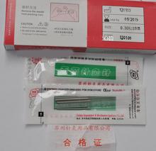Agujas de acupuntura estéril descartable, agujas de belleza corporal adelgazantes con tubo, 100 Uds. 2024 - compra barato