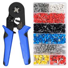 HSC8 6-4 Terminal Crimping Pliers Wire Stripper Crimper Ferrule Crimping Hand Tool Pliers+1200 Terminals Kit Dropshipping 2024 - buy cheap