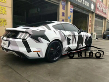 Large Black White Gray Camouflage Vinyl Film with Air Release Camo Car Wrap Sticker Sheet Vehicle Car Body Wrapping 2024 - buy cheap