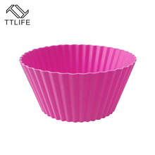 TTLIFE Hight Quality Silicone Cake Cupcake Liner Baking Cup Mold Muffin Round Cup Cake Tool Bakeware Baking Pastry Tools Kitchen 2024 - buy cheap