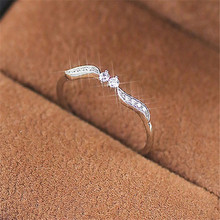 LETAPI 2020 New Style Silver Color Ring for Women with Cubic Zircon Stone Vintage Leaf Shape Rings 2024 - buy cheap