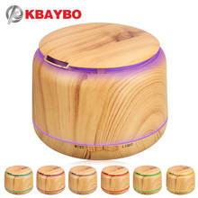 300ml Ultrasonic Humidifier Aroma Essential Oil Diffuser Wood Grain Cool Mist Humidifier aromatherapy diffuser With 7 Color LED 2024 - buy cheap