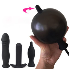 Wetips Silicone Inflate Enema Buttplug Anal Enema Enlarge Plug Anus Cleaner Dilatador Anal Inflable Inflatable Enema Shower 2024 - buy cheap