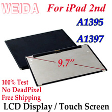 WEIDA-repuesto de pantalla LCD para iPad 2, montaje de digitalizador de pantalla táctil de 9,7 pulgadas, A1395, A1397 2024 - compra barato