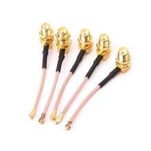 5pcs SMA Female Right Angle To Ufl/IPX/IPEX RF Coaxial Adapter RG178 Pigtail Cable 5cm 2024 - buy cheap