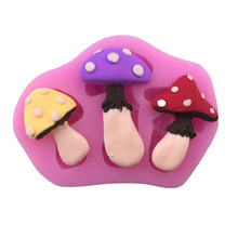 Lovely Mushroom Shape, 1pcs Silicone Fondant Cake Molds Fondant Decoration Soap Chocolate Mould for the Kitchen Baking Cake Tool 2024 - buy cheap