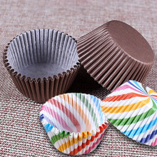 New 100PCS Muffin Cupcake Paper Cups Cake Forms Cupcake Liner Muffin Box Cup Case Party Cake Mold Oil Resistant Baking Tools 2024 - buy cheap