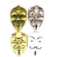 MQCHUN 2018 Hot Movie V for Vendetta keychain ANONYMOUS GUY Mask MetalCar Key Chain Key Ring Bag pendant For Man Women Gift 2024 - buy cheap
