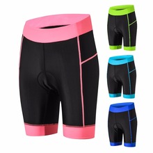 Pantalones cortos de Ciclismo a prueba de golpes para mujer, Shorts para bicicleta de montaña o de carretera, acolchados Coolmax 4D 2024 - compra barato