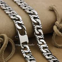 LINSION 18" ~ 36" 316L Stainless Steel Mens Biker Rocker Punk Necklace Chain 5A023N 2024 - buy cheap