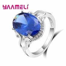 Anel feminino prata refinada 925, joia vintage, aniversário, noivado, austríaco, anel critsal, dia das mães, bague 2024 - compre barato