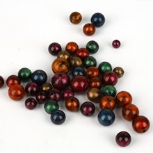 Cuentas redondas rojas oscuras de dos colores para fabricación de joyas DIY, 8mm/10mm/12mm/14mm/16mm, diámetro del agujero: 2mm-2018mm, 2,5 2024 - compra barato