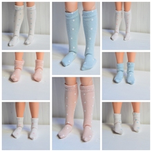 1 Pair doll’s Knee High Socks Cute Wave Point Socks for Blyth,Azone, barbis, Pullip 1/6 , OB11 Dolls Socks Clothes for dolls 2024 - buy cheap