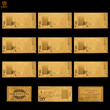 Papel de moeda asiática omã 20 rial 24k, coleção de notas réplica de dinheiro falso 2024 - compre barato