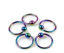 10pcs/pairs Big Sale Nose Ring Fashion Body Jewelry Nose Studs Stainless Surgical Steel Nose Piercing Rainbow Nose Stud JEW01211 2024 - buy cheap