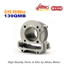 TZ-02D-GY6- 100cc(50mm) 100cc cilindro assy 50mm gy6 peças chinês scooter 139qmb motocicleta motor de reposição nihao 2024 - compre barato