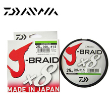 Daiwa J-BRAID-sedal de pesca de monofilamento, 8A, 300M, color verde original, 8 trenzados, 10-60lb, hecho en Japón 2024 - compra barato