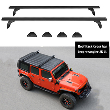 Rack de teto para carro, liga de alumínio, para jeep wrangler jk jl 2014-2020, bagagem, rack de barra transversal 2024 - compre barato