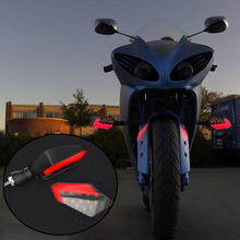 2Pcs 12V Motorcycle Modified LED Turn Signal Light Left Right Signals Blinker Side Steering Waterproof Direction Lamp 2024 - buy cheap