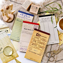 Retro Ticket Account Memo Pad Word Pocket Book Planner List Agenda Notepad Stationery School Office Supplies Papeleria sl1876 2024 - buy cheap