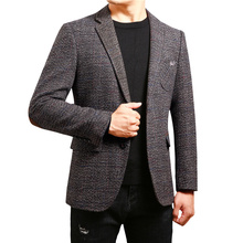 ¡Novedad de 2019! Chaqueta de traje entallada informal de invierno para hombre, chaqueta de traje de un solo botón, chaqueta personalizada de manga larga para hombre, chaquetas 2024 - compra barato