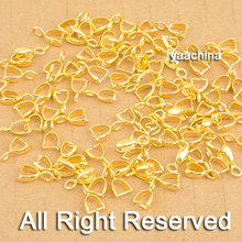 Good Quality 18K Gold Filled Jewelry Findings Bail Connector Pinch Bail Pendant Linker For Wholesale Price Fast Shipping 2024 - buy cheap