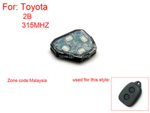 Высокое качество для Toyota модифицированный пульт дистанционного управления 2 кнопки 315 МГц (для Малайзии) Бесплатная доставка 2024 - купить недорого