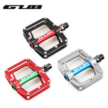 GUB Aluminum Alloy Bicycle Pedals for Mountain Bike Anti-skid Sealed Bearing Flat Platform MTB Road Cycling Pedal 3 Colors 2024 - buy cheap