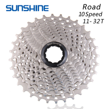 SUNSHINE Road Bike Freewheel 10 скоростей 11-32T велосипедный маховик стальной 10S Кассетный freewheel совместимый для SHIMANO 5700 4700 4600 2024 - купить недорого