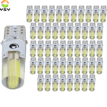 Ysy lâmpadas led de silicone para farol automotivo, novo, t10 w5w, 194 501 cob, super brilhante, gel de sílica, lâmpada lateral 2024 - compre barato