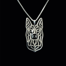 Australian Kelpie - Gold and silver pendant and necklace  jewelry  Simple abstract animal 2024 - buy cheap