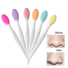 1pc new Soft Handheld Silicone Face Care Clean Brush Exfoliator Blackhead Removal Facial Cleansing Massager Brush Makeup Tools 2024 - buy cheap