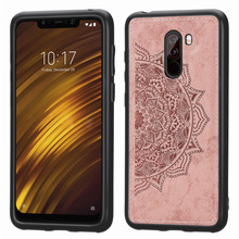 Magnetic Car Holder Case for Xiaomi Pocophone F1 Case Fabric Mandala Back Cover for Xiomi Xiaomi F1 Poco Phone F1 Cases Coque 2024 - buy cheap
