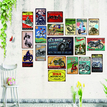 MOTORCYCLES Vintage Metal Signs Garage Wall Bar Home Art Craft Decor Cuadros  Mix Order 30X20CM XR-1090 2024 - buy cheap