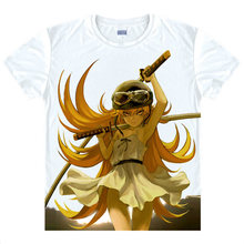 Camiseta de Monogatari Oshino Shinobu para hombre, camisetas de manga corta, camisetas de impresoras de anime, camisetas para jóvenes, camisetas de anime show a 2024 - compra barato