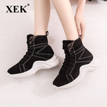 XEK 2018 Plus size 35-43 autumn/winter Super warm casual shoes waterproof shoes woman snow boots student boots women ZLL445 2024 - buy cheap
