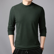 MRMT-Sudadera de manga larga para hombre, jersey de cuello semialto, Color sólido, novedad de 2021 2024 - compra barato