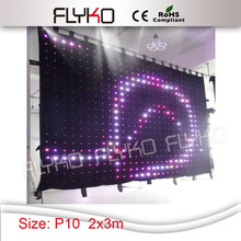 P10 2x3m DJ Wediing Backdrop LED Video Curtain 100% High Quality Velvet Led stage Effect Light 2024 - buy cheap