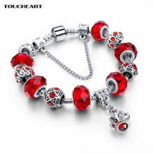 TOUCHEART Red Personalized Crown Bracelet &Bangles Charms For Women Girl Luxury Brand Jewelry Making Jewelry Bracelets SBR160016 2024 - buy cheap