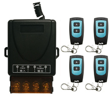Controle remoto sem fio de retransmissor + receptor de portas de garagem, 12v 24v 36v 48v 1ch 30a